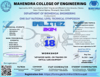 B'ELITEZ 2K24 Technical Symposium Poster
